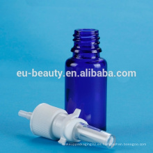 Pulverizador nasal con tornillo de plástico engarzado en pulverizador nasal para botella